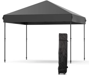 10x10 Pop Up Canopy Tent Waterproof One-Push Adjustable Heights Oxford Fabric 10x10 Pop Up Canopy Tent Waterproof One-Push Adjustable Heights Oxford Fabric