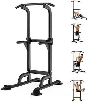 Power Tower Dip Station Pull Up Bar for Home Gym, 330LBS Capacity Strength Train Power Tower Dip Station Pull Up Bar for Home Gym, 330LBS Capacity Strength Train