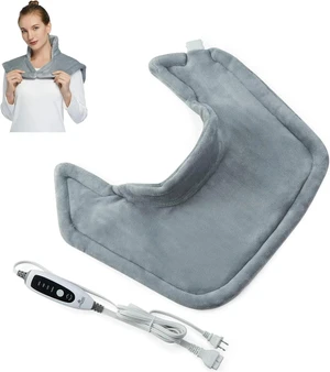 Electric Heating Pad for Neck and Shoulder for Pain Relief with 4 Heat Settings Electric Heating Pad for Neck and Shoulder for Pain Relief with 4 Heat Settings
