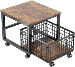 Mobile Mini Fridge Stand with Rolling Drawer Basket Drink Refrigerator Cabinet Mobile Mini Fridge Stand with Rolling Drawer Basket Drink Refrigerator Cabinet