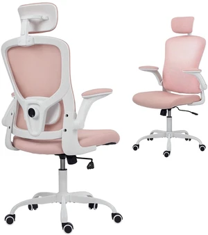 Ergonomic Office Chair, Desk Chair with 4D Lumbar Support, Pink Ergonomic Office Chair, Desk Chair with 4D Lumbar Support, Pink