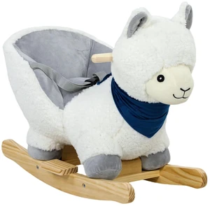 Baby Rocking Horse, Plush Animal Rocker Alpaca with Realistic Sound Baby Rocking Horse, Plush Animal Rocker Alpaca with Realistic Sound