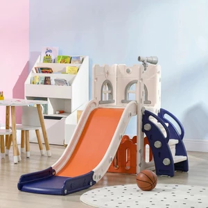5 in 1 Toddler Slide for Kids Aged 1-3 Years Indoor Use, Orange 5 in 1 Toddler Slide for Kids Aged 1-3 Years Indoor Use, Orange