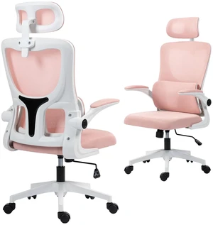 Mesh Office Chair with Adjustable Headrest, Lumbar Support Mesh Office Chair with Adjustable Headrest, Lumbar Support