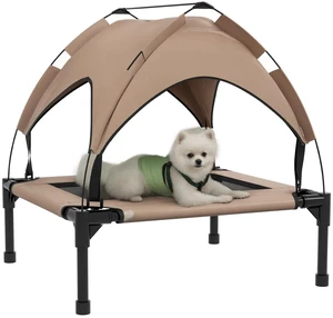 Elevated Dog Bed Cooling with Canopy for Small Medium Sized Elevated Dog Bed Cooling with Canopy for Small Medium Sized