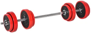 Adjustable 44lbs Barbell & Dumbbell Set Ergonomic Fitness Exercise in Home Gym Adjustable 44lbs Barbell & Dumbbell Set Ergonomic Fitness Exercise in Home Gym