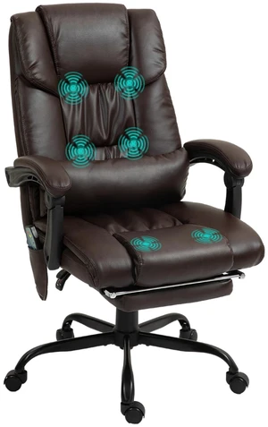 Leather Massage Office Chair Reclining Computer Chair Leather Massage Office Chair Reclining Computer Chair