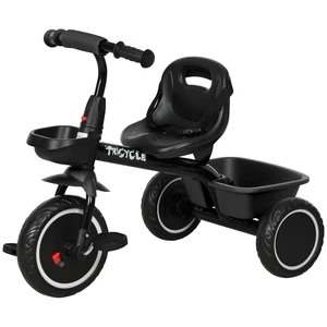 Tricycle for 2-5 Years Old, Toddler Bike, Black Tricycle for 2-5 Years Old, Toddler Bike, Black