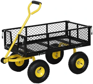 Garden Cart with Removable Sides, 10" All-Terrain Wheels Garden Cart with Removable Sides, 10" All-Terrain Wheels