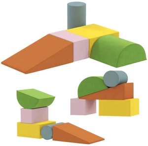 Climbing Toys for Toddlers, Soft Foam Climbing Blocks, Orange/Green Climbing Toys for Toddlers, Soft Foam Climbing Blocks, Orange/Green
