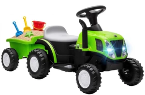 2 in 1 Kids Ride On Tractor with Detachable Trailer for 1-3, Green 2 in 1 Kids Ride On Tractor with Detachable Trailer for 1-3, Green