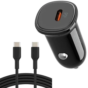 USB-C Fast Car Charger 30W Type C Universal w/ USB C Cable 3Ft Compact Design USB-C Fast Car Charger 30W Type C Universal w/ USB C Cable 3Ft Compact Design