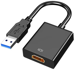 USB 3.0 / 2.0 to HDMI HDTV Adapter Cable External Graphics Card PC to TV W Audio USB 3.0 / 2.0 to HDMI HDTV Adapter Cable External Graphics Card PC to TV W Audio