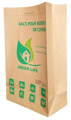 Compostable Bags for Kitchen Food Waste Biodegradable Kraft Paper 300 Bags Compostable Bags for Kitchen Food Waste Biodegradable Kraft Paper 300 Bags