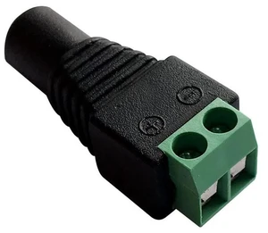 12VDC 5A Female 5.5x2.5 DC Power Jack Plug Adapter Connector Screw Fastening 12VDC 5A Female 5.5x2.5 DC Power Jack Plug Adapter Connector Screw Fastening