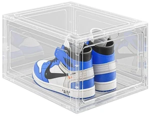 Shoe Box Stackable Storage Super Clear Transparent Collapsible Display 1 Box Shoe Box Stackable Storage Super Clear Transparent Collapsible Display 1 Box