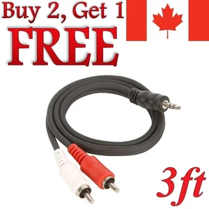 Aux to 3.5mm Adapter Cable Male to 2 RCA Y Audio Jack for iPod MP3 TV Phone DVD Aux to 3.5mm Adapter Cable Male to 2 RCA Y Audio Jack for iPod MP3 TV Phone DVD
