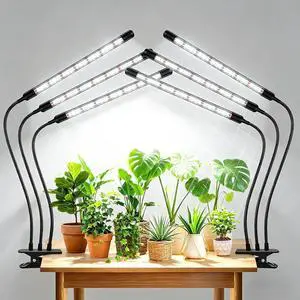SDOVUERC Tri-Heads Grow Lights for Indoor Plants, Full Spectrum Plant Lights for Indoor Growing with Adjustable 360° Gooseneck, 6/12/18H Timer & Dimming for Seedlings(Pack 2) SDOVUERC Tri-Heads Grow Lights for Indoor Plants, Full Spectrum Plant Lights for Indoor Growing with Adjustable 360° Gooseneck, 6/12/18H Timer & Dimming for Seedlings(Pack 2)