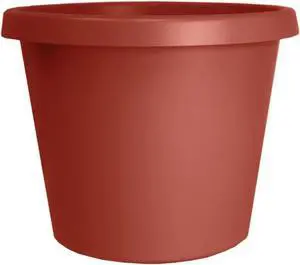 The HC Companies 10 Inch Round Prima Planter - Plastic Plant Pot with Rolled Rim for Indoor Outdoor Plants Flowers Herbs, Clay The HC Companies 10 Inch Round Prima Planter - Plastic Plant Pot with Rolled Rim for Indoor Outdoor Plants Flowers Herbs, Clay