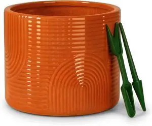 6 Inch Ceramic Plant Pot Decorative Indoor Planter (No Drainage Hole) for Succulents, Herbs & Houseplants Modern Tabletop Desk Planter Terracotta 6 Inch Ceramic Plant Pot Decorative Indoor Planter (No Drainage Hole) for Succulents, Herbs & Houseplants Modern Tabletop Desk Planter Terracotta