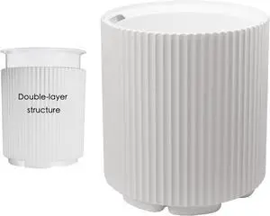 Kozyard Round Planter 16H Plant Pots for Indoor Outdoor Porch, Patio, Backyard Planters with Water Reservoir Modern Décor for Tall Plants, Flowers (16inch/White) Kozyard Round Planter 16H Plant Pots for Indoor Outdoor Porch, Patio, Backyard Planters with Water Reservoir Modern Décor for Tall Plants, Flowers (16inch/White)