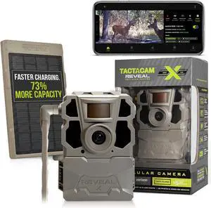 Tactacam Reveal X Gen 2.0 LTE Cellular Trail Camera Reveal External Solar Panel Tactacam Reveal X Gen 2.0 LTE Cellular Trail Camera Reveal External Solar Panel