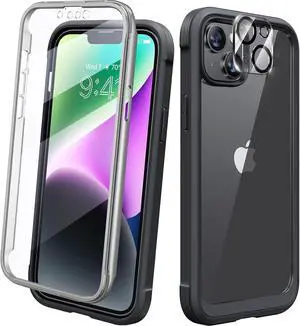 Diaclara Designed for iPhone 14 Plus Case, Full Body Rugged Case with Built-in Touch Sensitive Anti-Scratch Screen Protector, with Camera Lens Protector for iPhone 14 Plus 6.7" (Black) Diaclara Designed for iPhone 14 Plus Case, Full Body Rugged Case with Built-in Touch Sensitive Anti-Scratch Screen Protector, with Camera Lens Protector for iPhone 14 Plus 6.7" (Black)