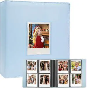 Veicevol 256-Pocket Album for Polaroid i-Type, 600 & SX-70 Photos, Blue | Designed for Fujifilm Instax Wide Photos, Water-Resistant PU Leather Cover, Front Window, Securely Holds Up to 256 Photos Veicevol 256-Pocket Album for Polaroid i-Type, 600 & SX-70 Photos, Blue | Designed for Fujifilm Instax Wide Photos, Water-Resistant PU Leather Cover, Front Window, Securely Holds Up to 256 Photos
