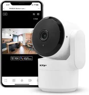 VTA+ 2K Indoor WiFi Security Camera - Motion Detection, Night Vision, Privacy Mode, Alexa/Google Compatible, Two-Way Audio, Dual-Band, 355° Rotation VTA+ 2K Indoor WiFi Security Camera - Motion Detection, Night Vision, Privacy Mode, Alexa/Google Compatible, Two-Way Audio, Dual-Band, 355° Rotation