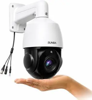 SUNBA Outdoor PTZ Analog Camera, 22X Optical Zoom, 960H CCTV Security Dome Camera, up to 328ft Night Vision with RS485 Control (405-22X) SUNBA Outdoor PTZ Analog Camera, 22X Optical Zoom, 960H CCTV Security Dome Camera, up to 328ft Night Vision with RS485 Control (405-22X)