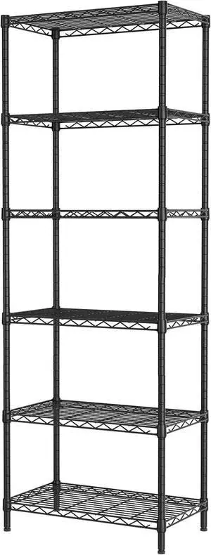 SINGAYE 6 Metal Shelves Wire Shelving Storage Shelf Adjustable Unit Pantry SINGAYE 6 Metal Shelves Wire Shelving Storage Shelf Adjustable Unit Pantry