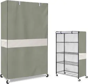 Wire Shelf Cover Waterproof, 36" W x 14" D x 72" H Rack Protector Wire Shelf Cover Waterproof, 36" W x 14" D x 72" H Rack Protector