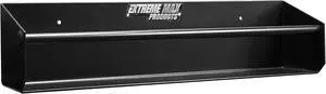 Extreme Max 5001.6137 Wall-Mount Aluminum Tie-Down Hanger Storage Rack Shelf for Enclosed Race Trailer, Shop, Garage, Storage - Black Extreme Max 5001.6137 Wall-Mount Aluminum Tie-Down Hanger Storage Rack Shelf for Enclosed Race Trailer, Shop, Garage, Storage - Black
