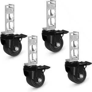 Iron Forge Tools Rolling Storage Rack Caster Wheels, Set of 4-3 Inch Iron Forge Tools Rolling Storage Rack Caster Wheels, Set of 4-3 Inch