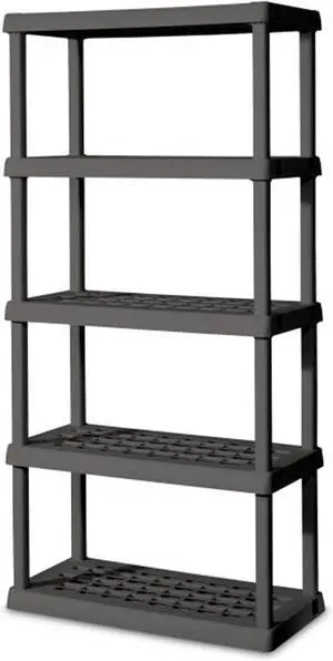 Sterilite 5 Shelf Unit, Heavy-Duty Plastic Utility Storage Rack, 4-Pack Sterilite 5 Shelf Unit, Heavy-Duty Plastic Utility Storage Rack, 4-Pack