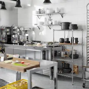 24" Deep x 24" Wide x 54" High 4 Tier Chrome Wire Shelving Kit | NSF Commercial Storage Rack Unit 24" Deep x 24" Wide x 54" High 4 Tier Chrome Wire Shelving Kit | NSF Commercial Storage Rack Unit