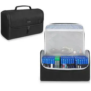 Trunab Game Disc Case Hold Up to 24 Discs, Portable Gaming Organizer, Black Trunab Game Disc Case Hold Up to 24 Discs, Portable Gaming Organizer, Black