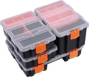 Makitoyo MP009 Hardware & Parts Organizers Versatile and Durable Storage Toolbox, 4PCS Set Makitoyo MP009 Hardware & Parts Organizers Versatile and Durable Storage Toolbox, 4PCS Set