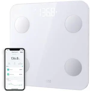 Wyze Scale S Smart Scale for Body Weight & Fat, Bluetooth, 400 lb, White Wyze Scale S Smart Scale for Body Weight & Fat, Bluetooth, 400 lb, White