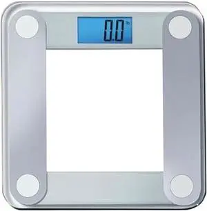 Eat Smart Digital Bathroom Scale with Extra Large Easy to Read Lighted Display, Weight Tracking, Includes Body Tape, Grey and Clear Eat Smart Digital Bathroom Scale with Extra Large Easy to Read Lighted Display, Weight Tracking, Includes Body Tape, Grey and Clear