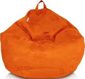 Bean Bag Stuffed Animal Storage Chair Cover (No Filler) for Kids and Adults. Extra Large Bird's Nest Beanbag Soft Premium (Orange, 3 ft (Cover Only)) Bean Bag Stuffed Animal Storage Chair Cover (No Filler) for Kids and Adults. Extra Large Bird's Nest Beanbag Soft Premium (Orange, 3 ft (Cover Only))