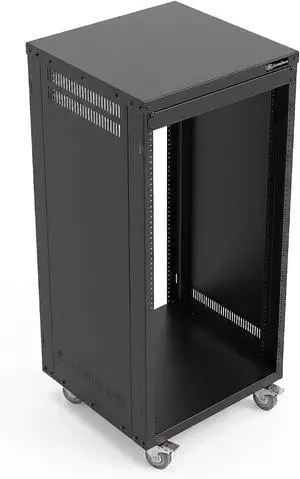 AxcessAbles 22U 19-Inch Rolling IT Server Rack 550LB Heavy Duty Open Frame with Removable Side Panels Large 3-Inch Locking Casters for Servers Networking and Rackmount Gear Includes 5mm and 6mm Screws AxcessAbles 22U 19-Inch Rolling IT Server Rack 550LB Heavy Duty Open Frame with Removable Side Panels Large 3-Inch Locking Casters for Servers Networking and Rackmount Gear Includes 5mm and 6mm Screws