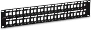 TRENDnet 48-Port Blank Keystone 2U HD Patch Panel, TC-KP48 TRENDnet 48-Port Blank Keystone 2U HD Patch Panel, TC-KP48