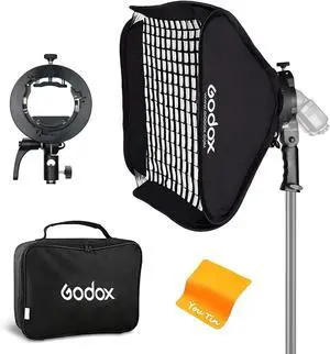 Godox Softbox 32"x32"/80x80cm with Grid, S2 S-Type Speedlite Bracket & Bag Godox Softbox 32"x32"/80x80cm with Grid, S2 S-Type Speedlite Bracket & Bag