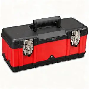 Jack Boss Tool Box 15.5 Inch Small Portable Tool Organizer Box with Built-in Short Non-slip Handle Car Box with Removable tray Jack Boss Tool Box 15.5 Inch Small Portable Tool Organizer Box with Built-in Short Non-slip Handle Car Box with Removable tray