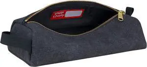 Rough Enough Waxed Canvas Small Tool Pouch Bag, Black Rough Enough Waxed Canvas Small Tool Pouch Bag, Black