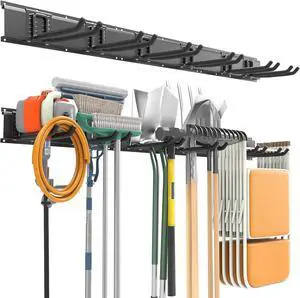 EVERHANGER Garage Tool Storage Organizer, Wall Mount Garden Tool Rack EVERHANGER Garage Tool Storage Organizer, Wall Mount Garden Tool Rack