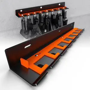 Air Tool Holder, Air Tool Rack for Garage Walls and Tool Cart Storage OrganizerWall Mounted Lockable Pneumatic Tool Hanger for Air Compressor Tools, Pneumatic Nail Gun, Black-8 Slots Air Tool Holder, Air Tool Rack for Garage Walls and Tool Cart Storage OrganizerWall Mounted Lockable Pneumatic Tool Hanger for Air Compressor Tools, Pneumatic Nail Gun, Black-8 Slots