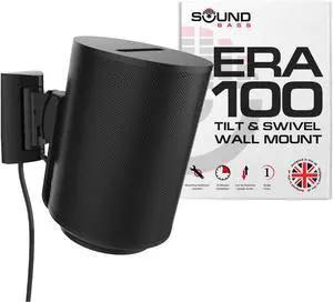 Sound Bass ERA100 Wall Mount Bracket, Tilt and Swivel, Black, Single (1pc) Sound Bass ERA100 Wall Mount Bracket, Tilt and Swivel, Black, Single (1pc)