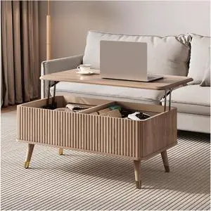 JOINICE 38" Lift Top Coffee Table with Storage for Living Room,Oak JOINICE 38" Lift Top Coffee Table with Storage for Living Room,Oak
